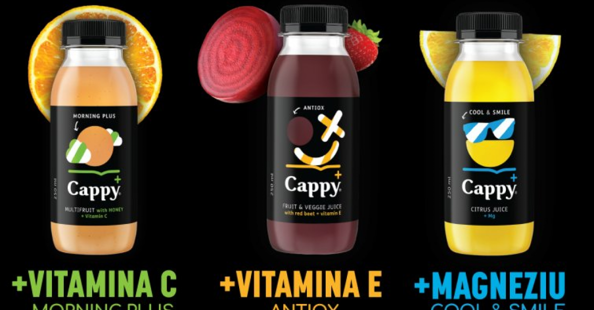 Un nou sortiment de sucuri lansat in Romania: Cappy+