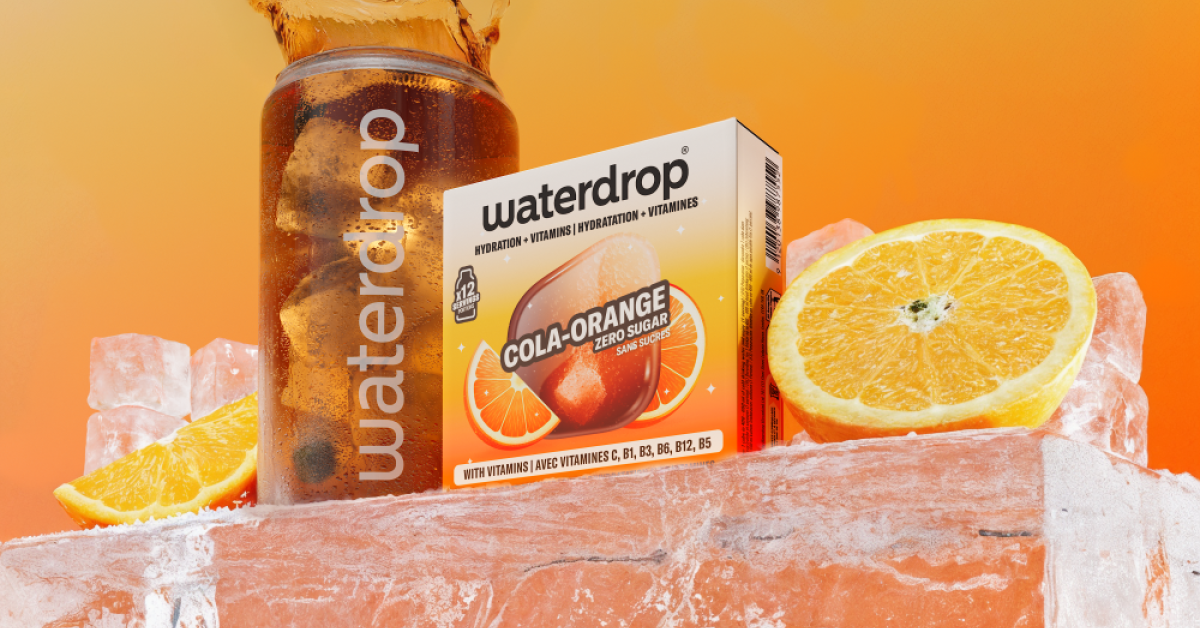 Waterdrop mizează pe nostalgia gustului: Cola & Orange, noua lansare de iarnă din retailul de băuturi