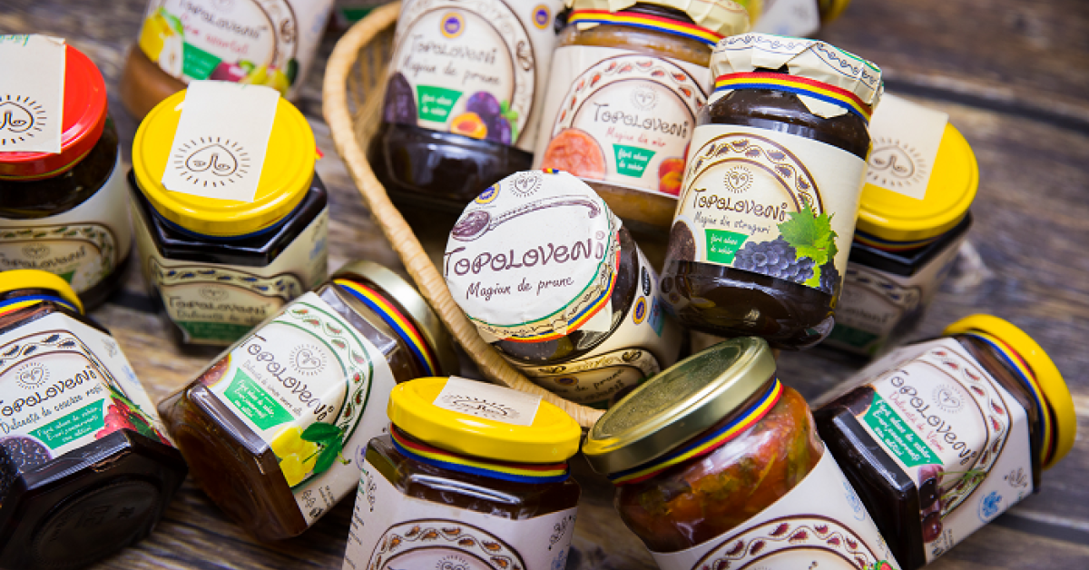 Topoloveni a lansat cinci noi categorii de produse la sfârșitul anului: două tipuri de marmeladă, pastă de măceșe, fasole bătută și prune murate