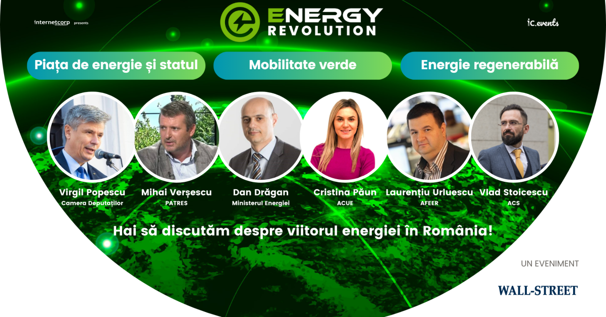 Cum arată viitorul energetic al României? Înscrie-te la Energy R/Evolution 2024 și află de la specialiștii prezenți