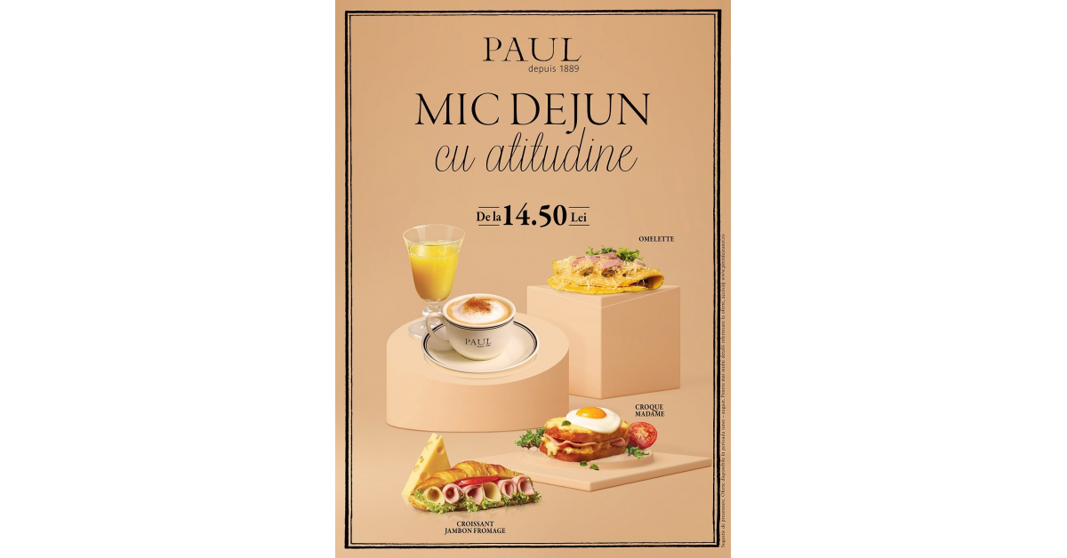 PAUL lanseaza meniuri personalizate pentru un Mic Dejun cu Atitudine