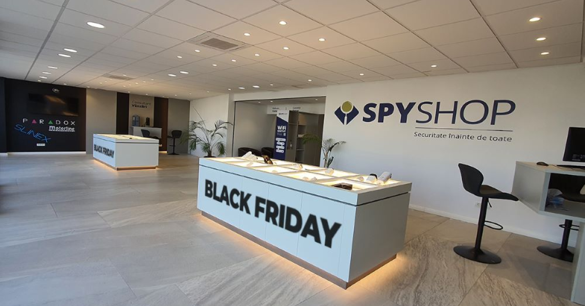 Black Friday 2023 la Spy Shop: ce reduceri au sistemele de securitate puse la bătaie