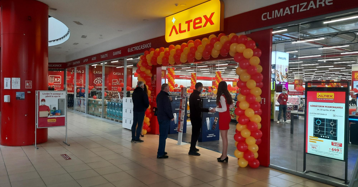 Altex investește peste 1 milion de euro în modernizarea magazinelor Altex din Braşov şi Altex Colosseum