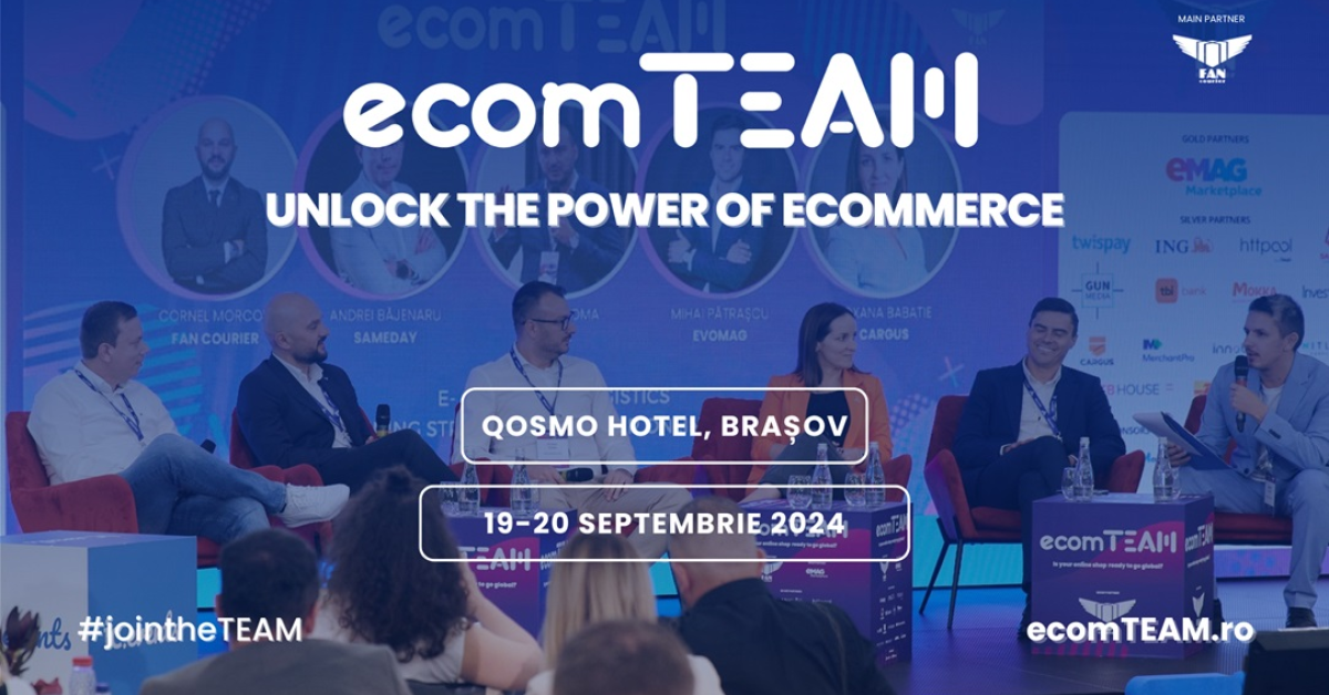 Hai în teambuildingul e-commerce-ului cu noi. ecomTEAM 2024 se apropie: ce teme abordăm anul acesta și cum se va desfășura