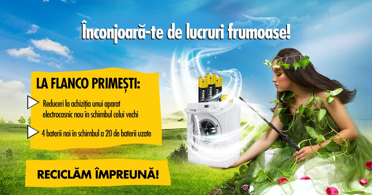 Flanco continua proiectul prin care incurajeaza reciclarea de electrocasnice vechi