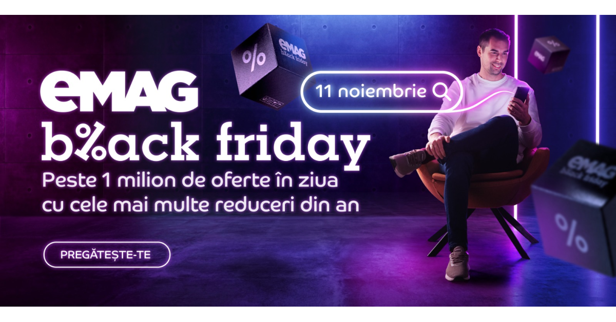 LIVE TEXT Black Friday eMAG 2022: ce reduceri sunt și ce cumpără românii