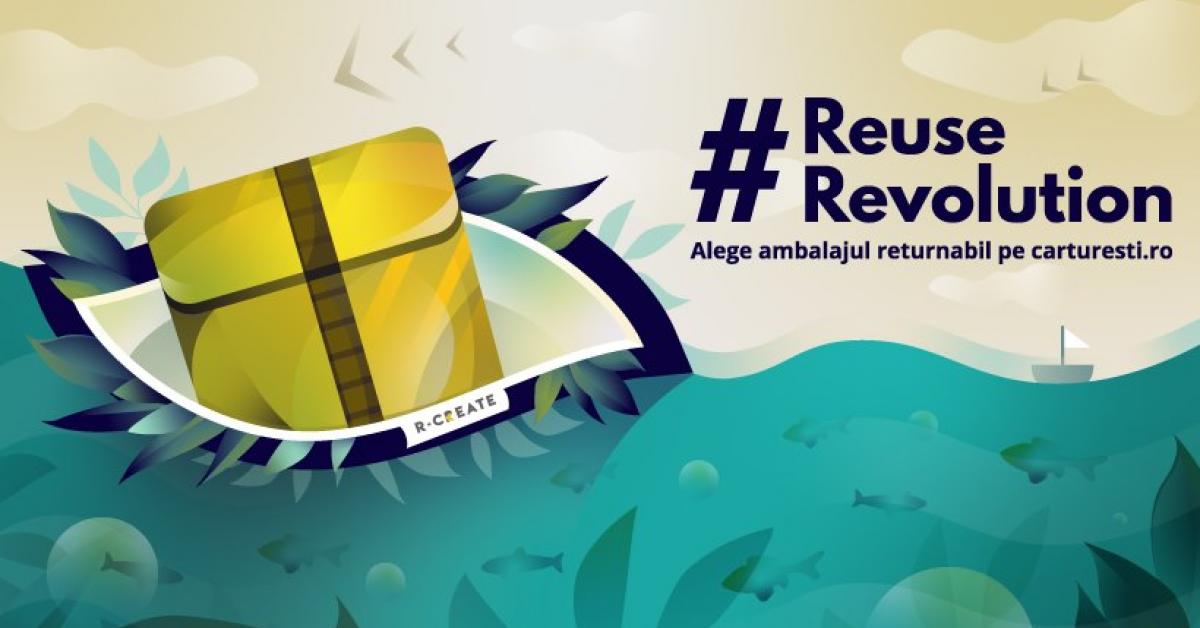 Start-up-ul R-CREATE a lansat un ambalaj returnabil pentru comerţul online, care intră în teste la Cărtureşti
