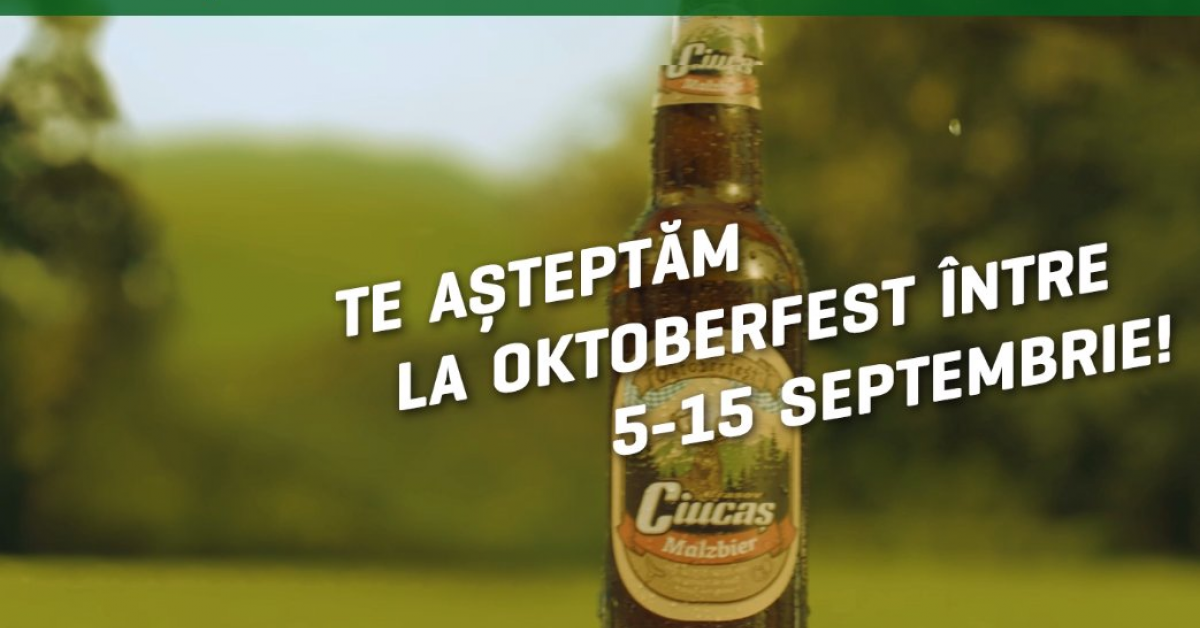 Ciucas continua parteneriatul cu Oktoberfest pentru al 11-lea an consecutiv 
