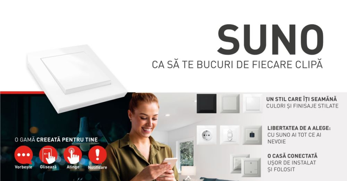  Legrand lansează pe plan local noua gamă SUNO. Ce conține aceasta