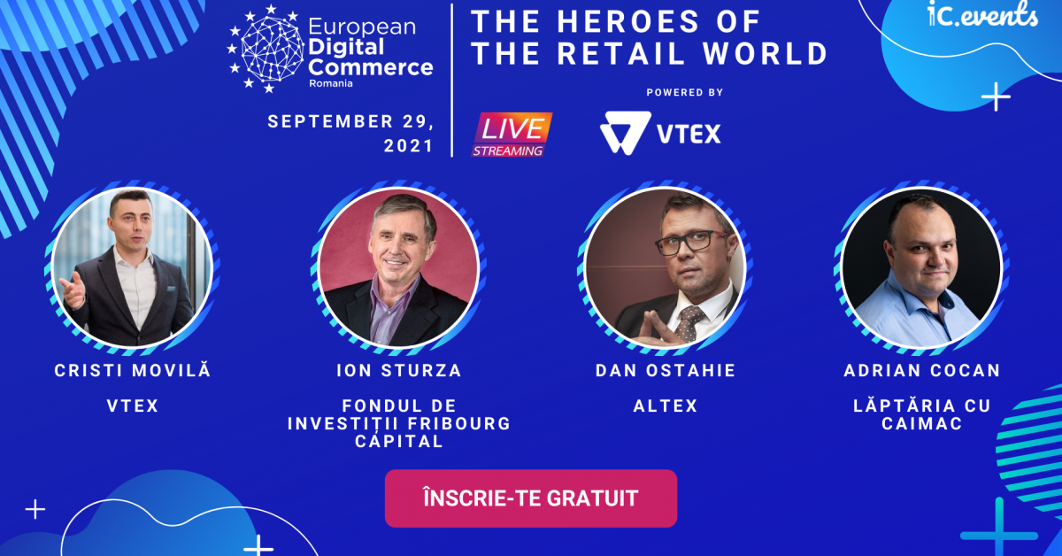 Dan Ostahie, Ion Sturza, Alex Bratu, printre speakerii de top de la evenimentul European Digital Commerce. Înscrie-te gratuit