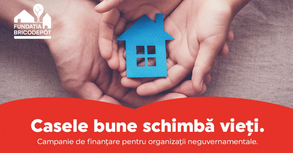 Fundația BricoDépôt dă startul primei sale campanii de finanţare: „Casele bune schimbă vieţi”