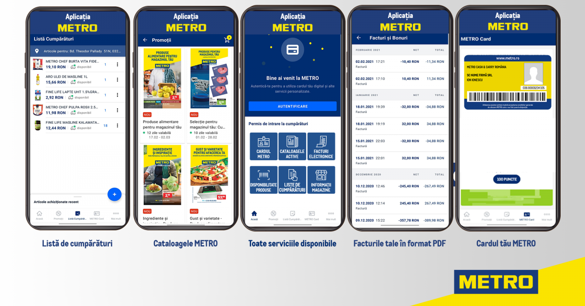 Metro a lansat aplicația pentru mobil în România, alternativa cardului clasic