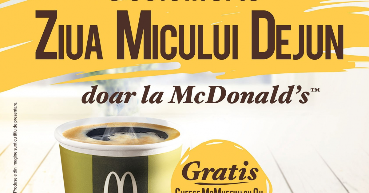 8 octombrie - Ziua micului-dejun la McDonald\'s