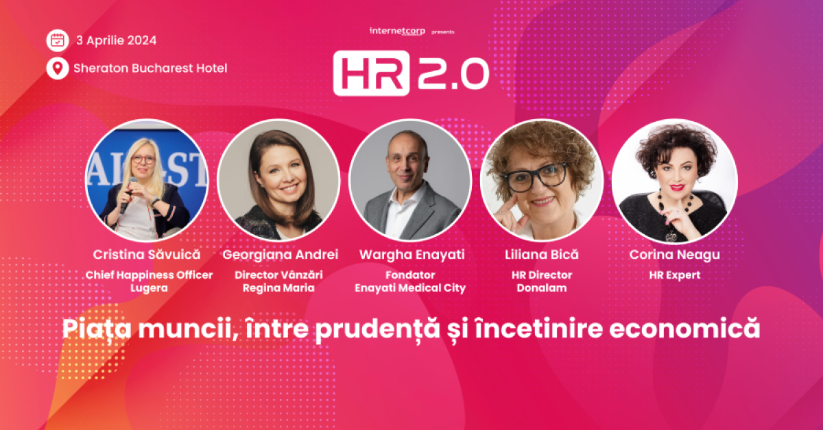 Cum schimbă tehnologia felul în care muncim? Aflăm la HR 2.0- Piața muncii, între prudență și încetinire economică, organizat de Wall-Street.ro