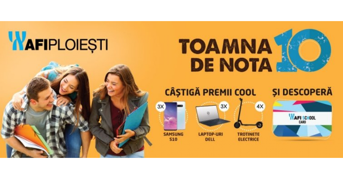 Afi Ploiesti da startul campaniei Toamna de nota 10