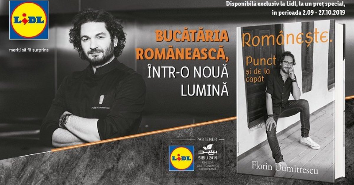 Chef Florin Dumitrescu lanseaza prima carte despre bucataria romaneasca moderna 