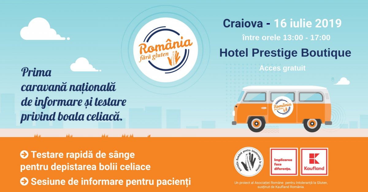 Kaufland si ARIG dau startul primei caravane de informare si testare gratuita pentru boala celiaca in Romania