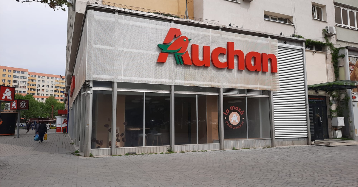 Auchan a închis restaurantul La Masă de la parterul magazinului Obor din București, singura prezență din HoReCa a retailerului