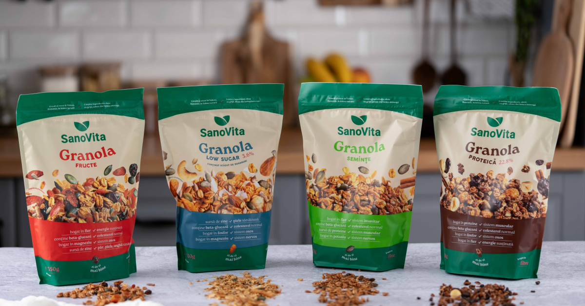 SanoVita va adăuga în portofoliu noi produse din gama granola și musli 