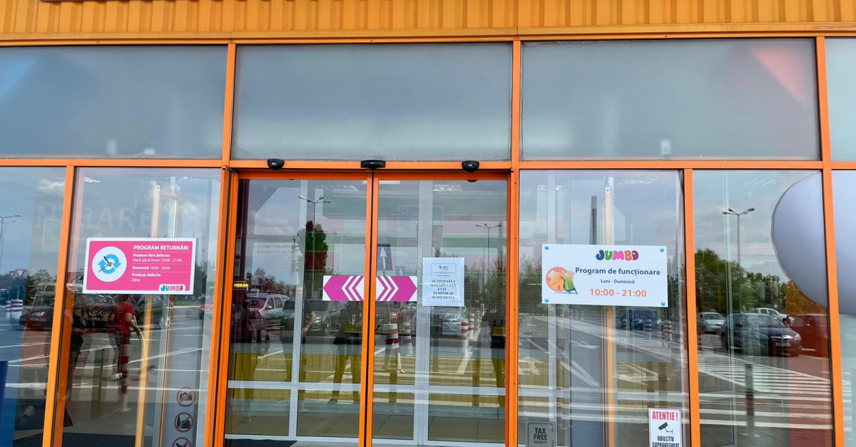 ANPC a amendat cu peste 100.000 de lei două magazine Jumbo