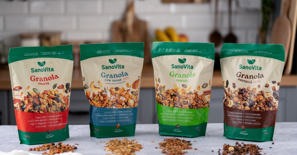 Rebranding și extindere pentru SanoVita: Ce produse noi, fără zahăr, a lansat producătorul    