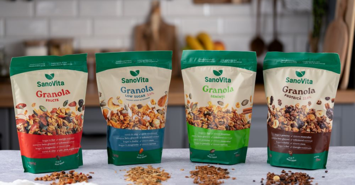 Rebranding și extindere pentru SanoVita: Ce produse noi, fără zahăr, a lansat producătorul    