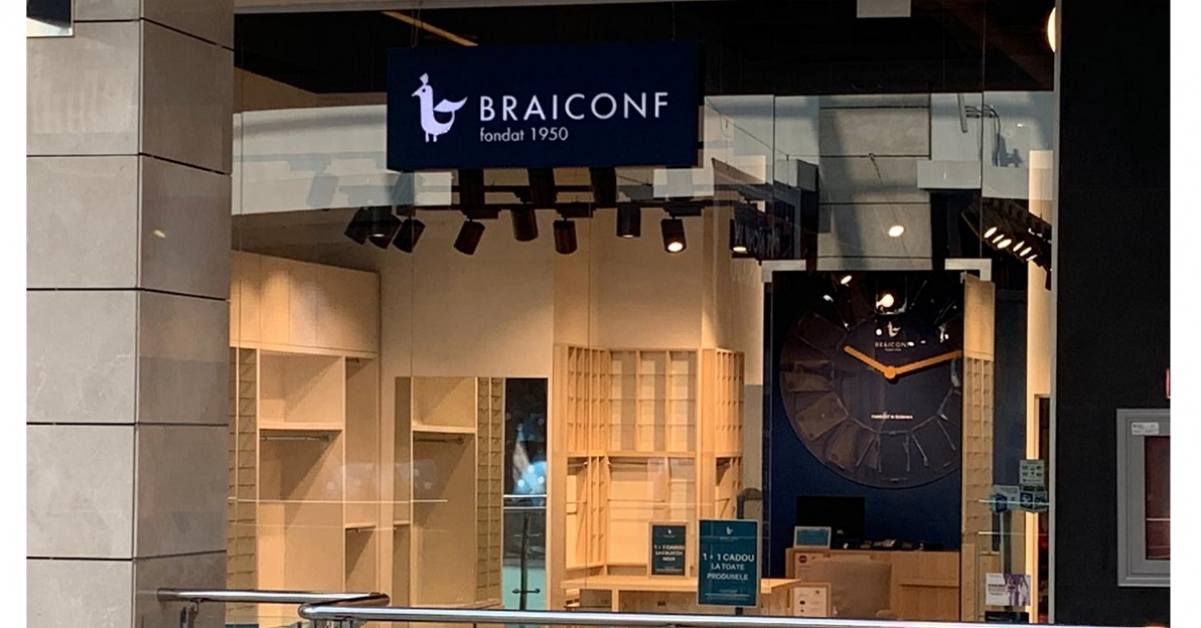 Afacerile Braiconf au scăzut cu 40% în 2021, când compania a închis mai multe magazine și a renunțat la peste 400 de angajați