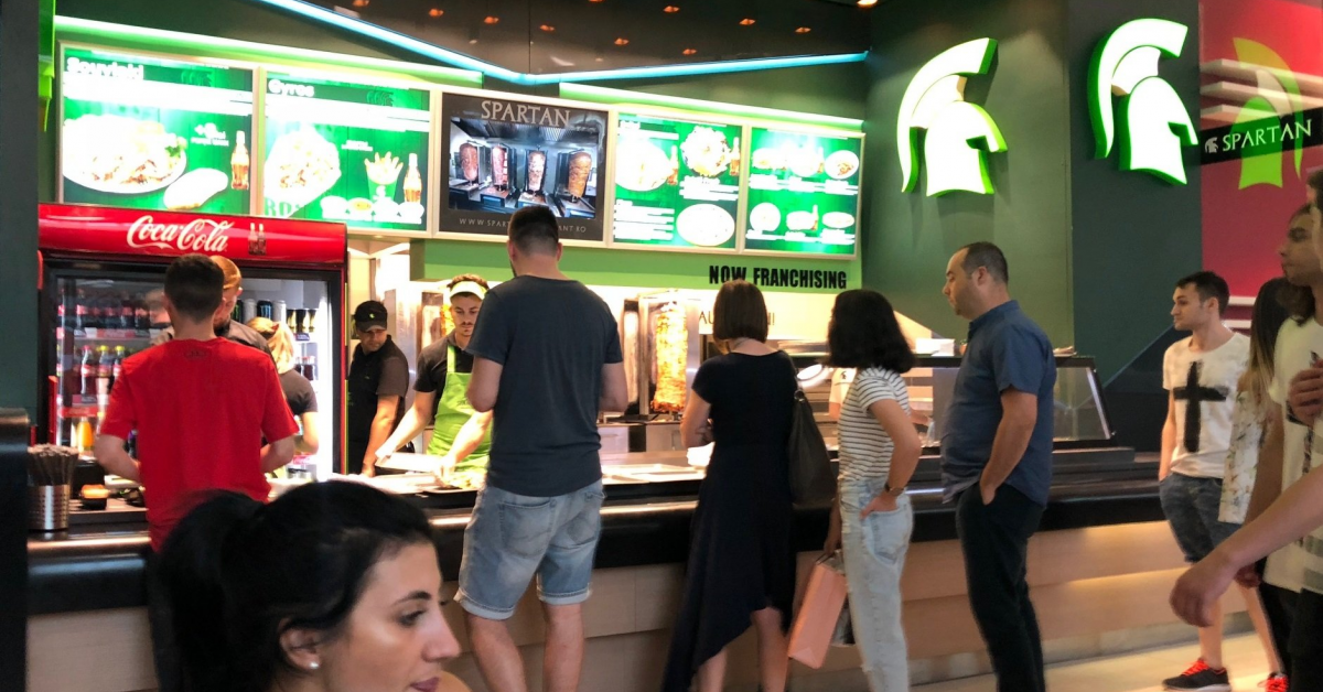 Restaurantul Spartan din Mega Mall se redeschide
