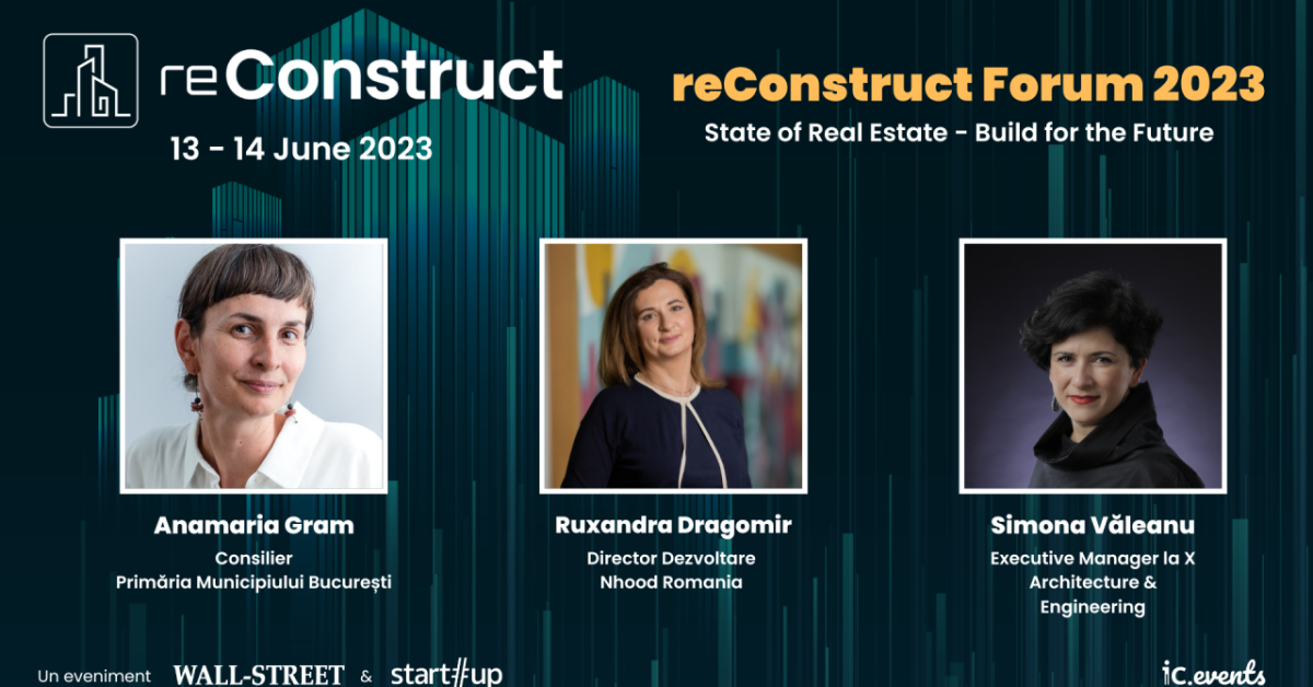 reConstruct Forum 2023: cum regenerăm orașele și le facem mai verzi?