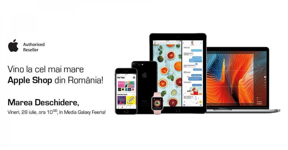 Media Galaxy anunta deschiderea celui mai mare magazin cu produse Apple din Romania