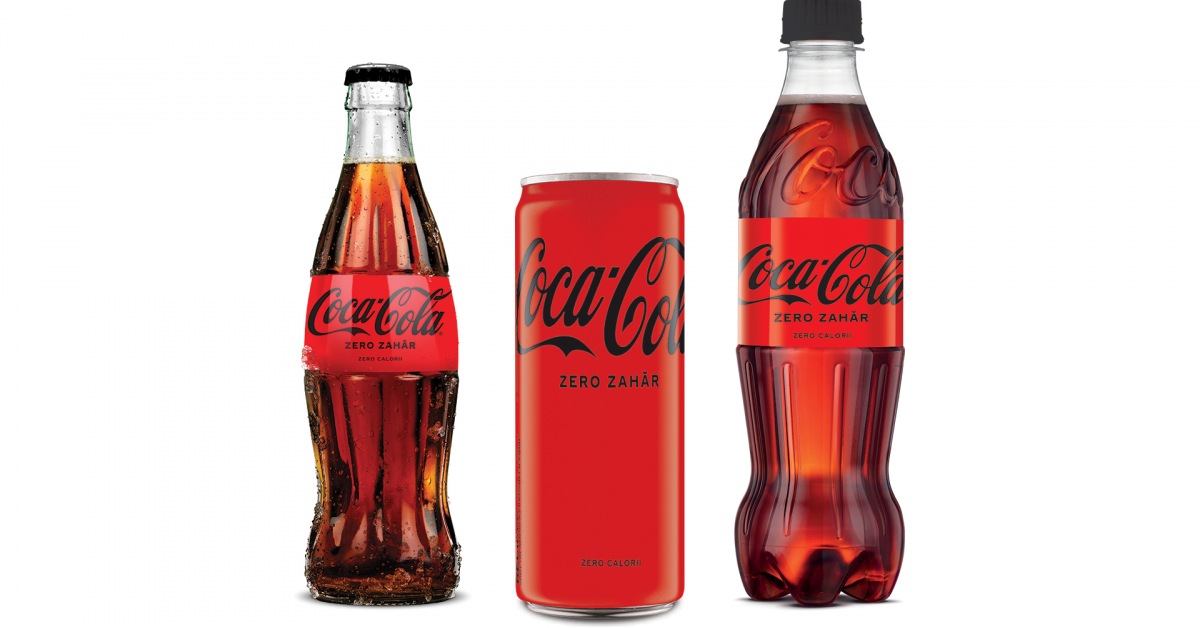 Coca-Cola schimbă rețeta la Zero Zahăr și ambalajul băuturilor, pentru prima dată în ultimii 5 ani