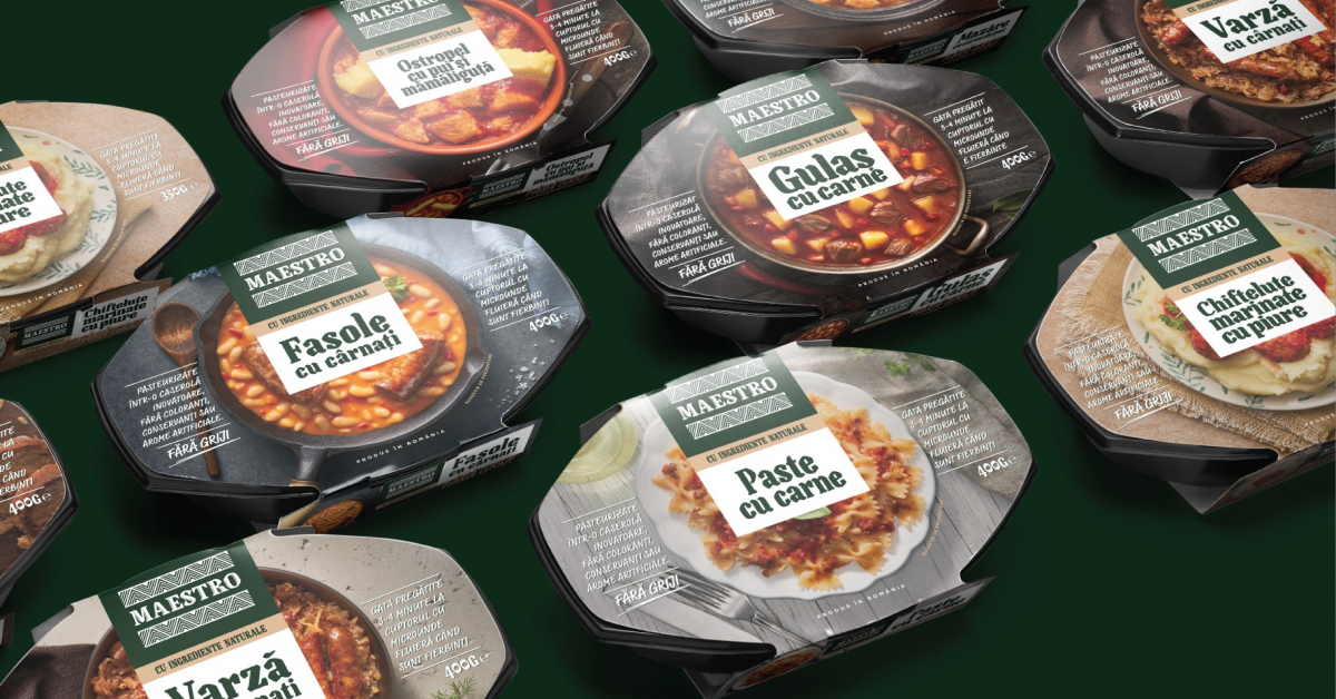 Caroli Foods investește 450.000 de euro în noua gamă de produse gata preparate Maestro, cu șapte rețete
