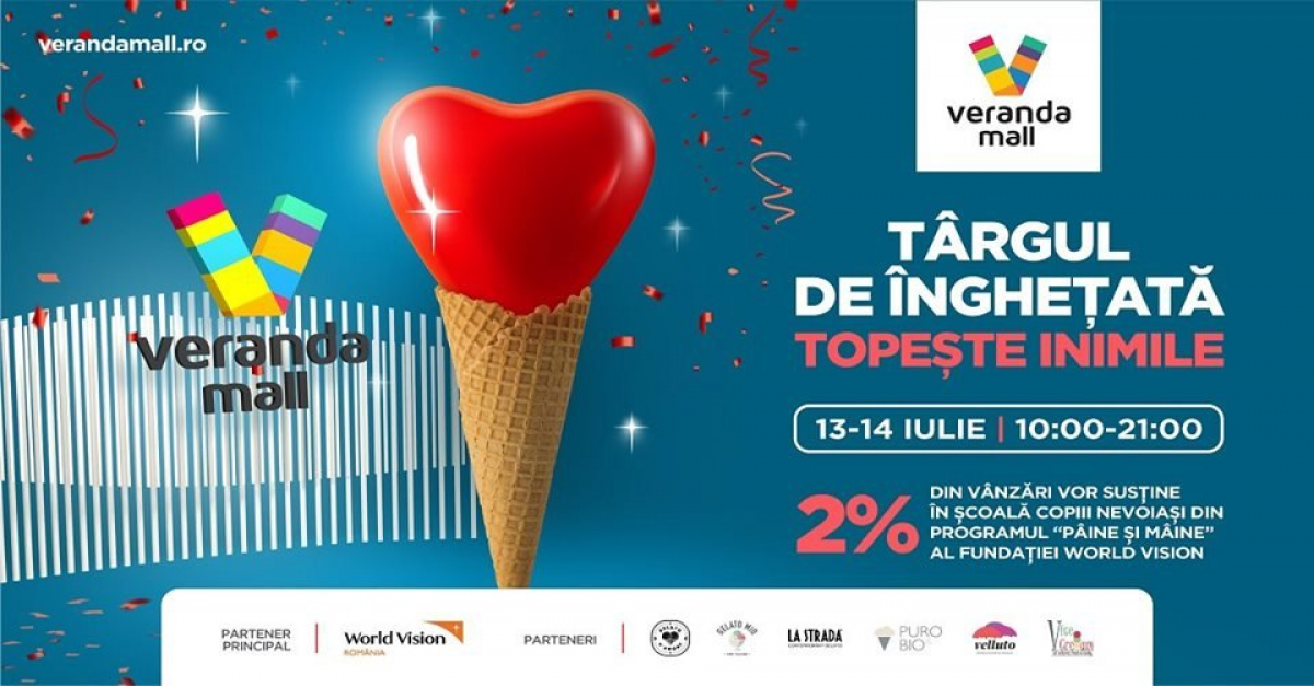 Festivalul Inghetatei cu fapte bune, in weekend, la Veranda Mall