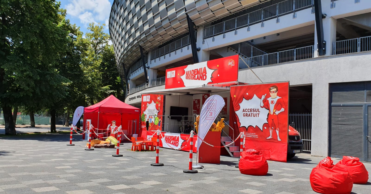  Kaufland organizează caravana Akademia Kinderland, prin care copiii sunt învățați despre alimentația sănătoasă