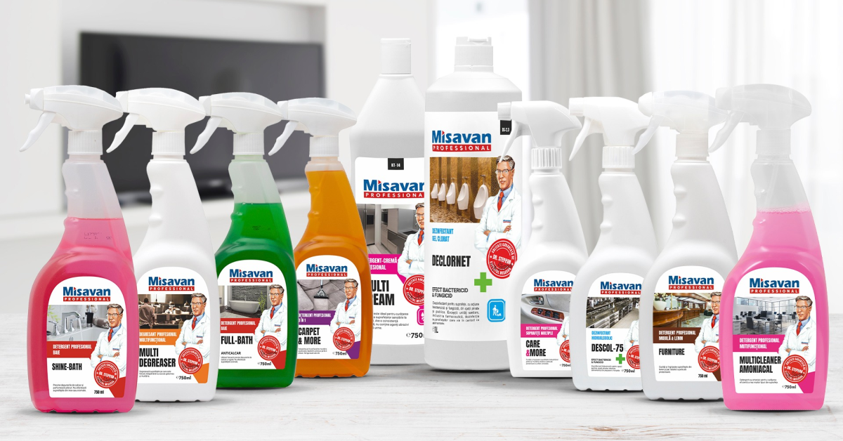 MISAVAN lansează o gamă de produse de curățenie Ecolabel