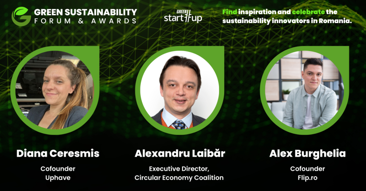 Green Start-Up Sustainability Forum & Awards 2023: viitorul economiei trebuie să fie circular