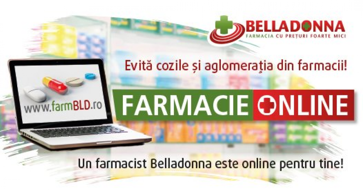 Coronavirus | Lanțul Belladonna lansează o farmacie online unde vinde produse fără prescripție medicală, dar și dezinfectanți