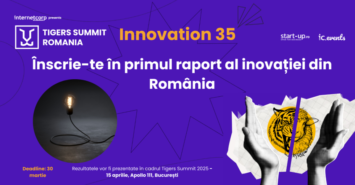 Peste 50 de antreprenori și experți în juriul Innovation 35 - înscrie inovația ta acum. Rezultatele la Tigers Summit pe 15 aprilie
