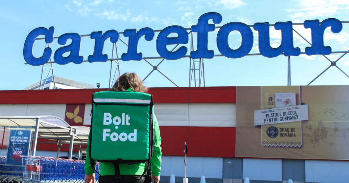 Bolt Food adaugă magazinele Carrefour în aplicație 