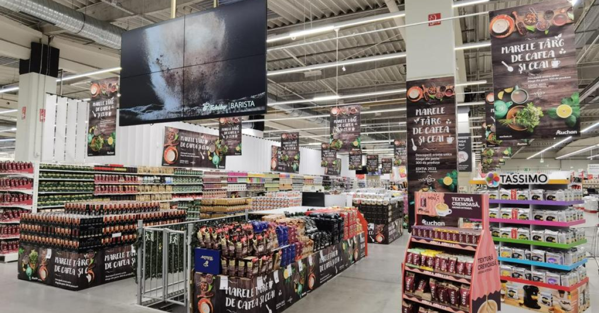 Târg de cafea și ceai în hipermarketurile Auchan: peste 330 de produse disponibile