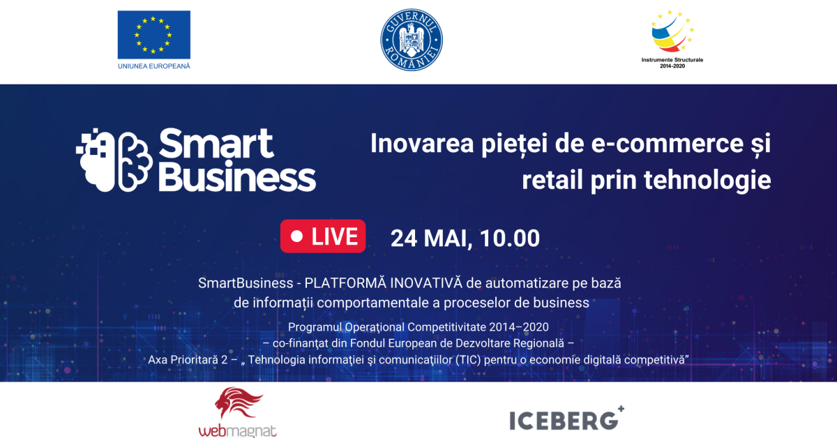 Eveniment SmartBusiness: cum poate evolua e-commerce-ul și retailul cu ajutorul tehnologiei