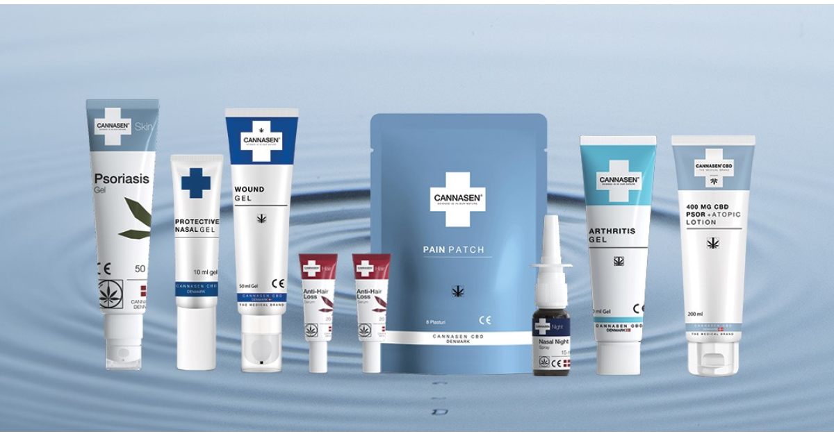 CANNASEN, gama de dermatocosmetice pe bază de canabidiol natural, este disponibilă în România
