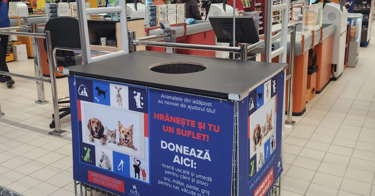 Campanie națională de colectare a hranei pentru animale: în ce supermarket are loc 