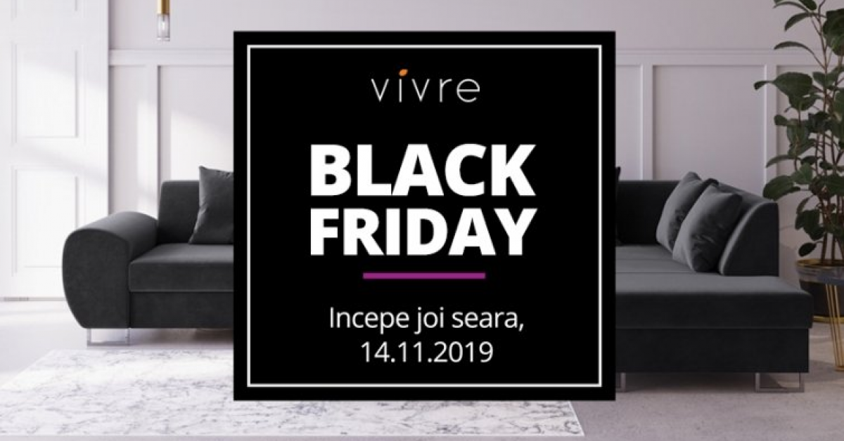Black Friday 2019 incepe pe Vivre din 14 noiembrie