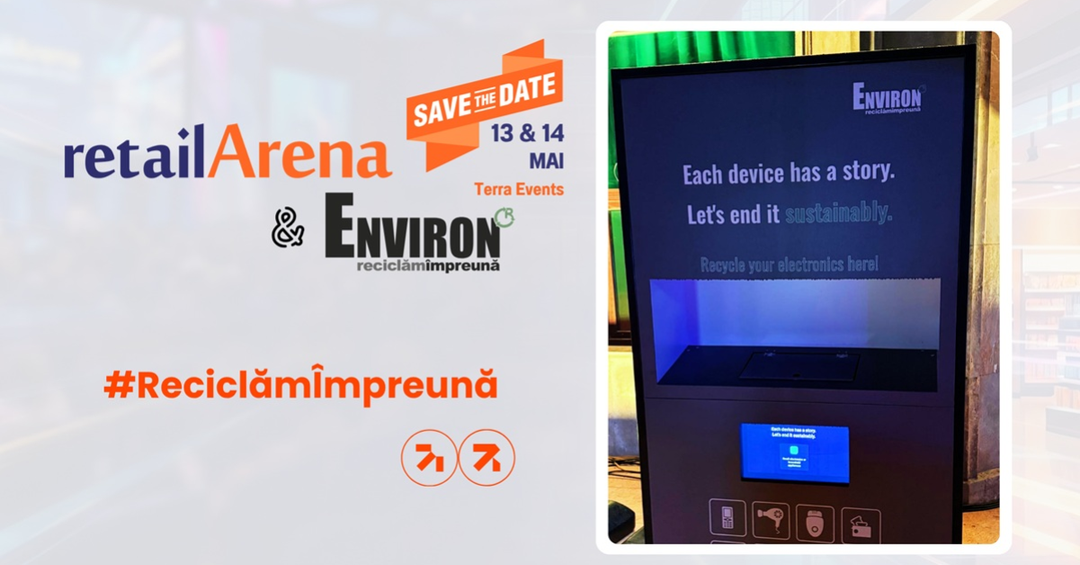 Transformă vechiul în valoare: reciclează alături de ENVIRON și participă gratuit la retailArena 2026!