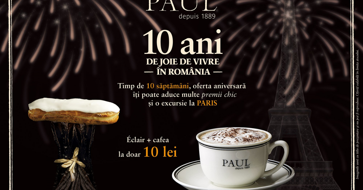 Brutariile Paul: aniversare de 10 ani pe piata din Romania
