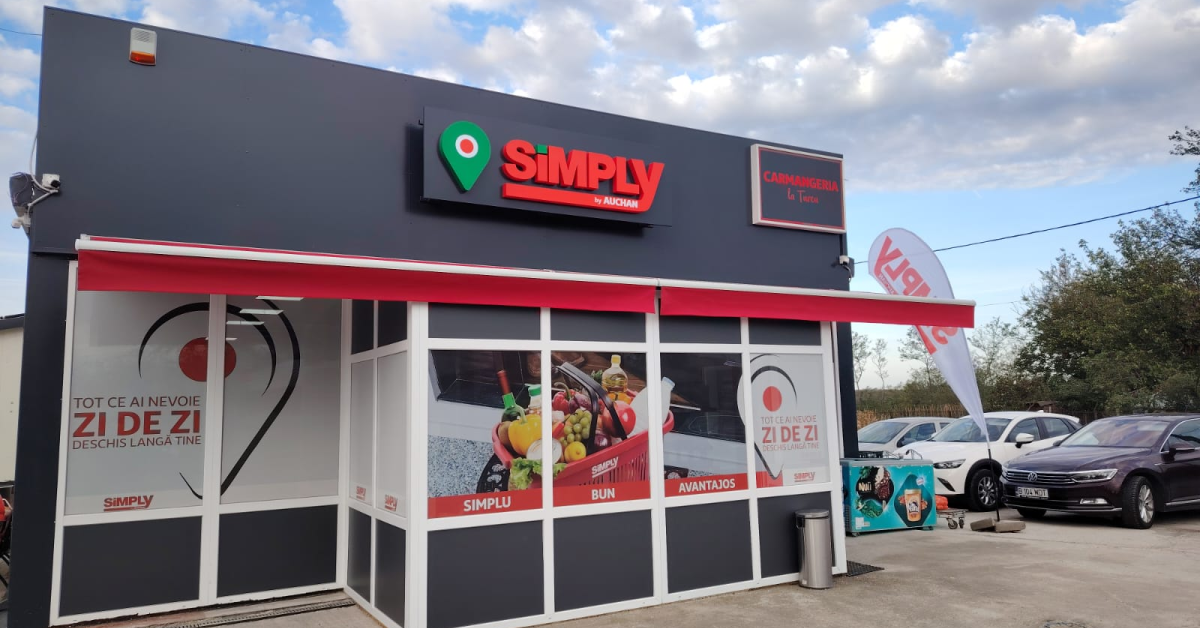 Încă o franciză Simply by Auchan în România: unde a fost inaugurat magazinul