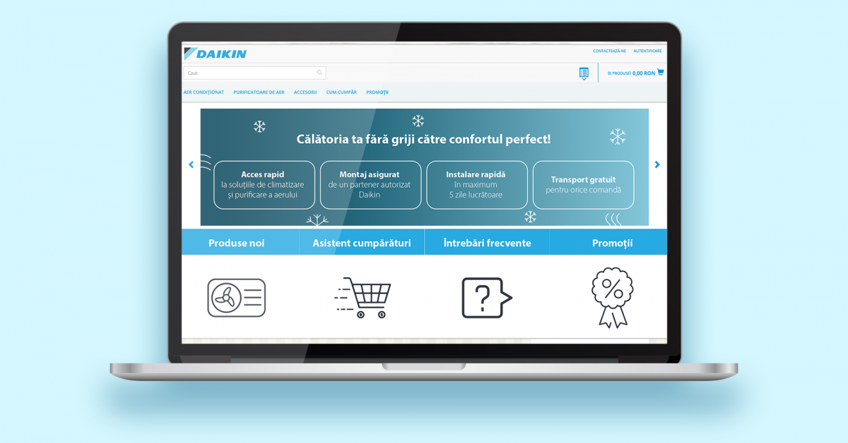 Daikin România lansează propriul magazin online cu sisteme de aer condiționat