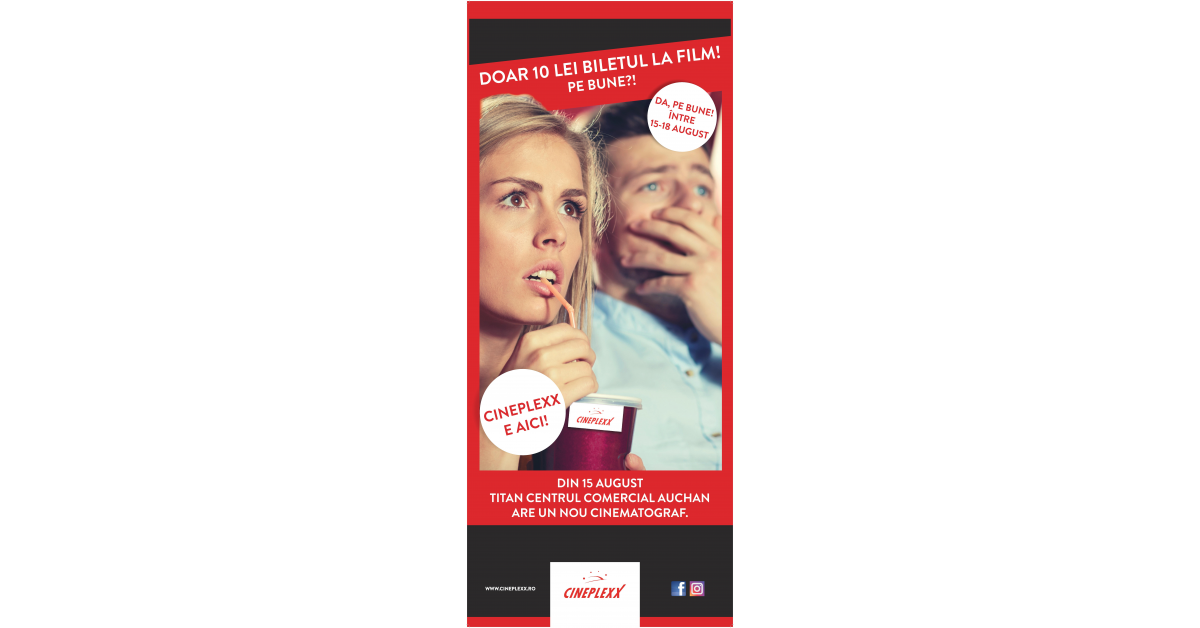 In Centrul Comercial Auchan Titan se deschide un nou cinematograf