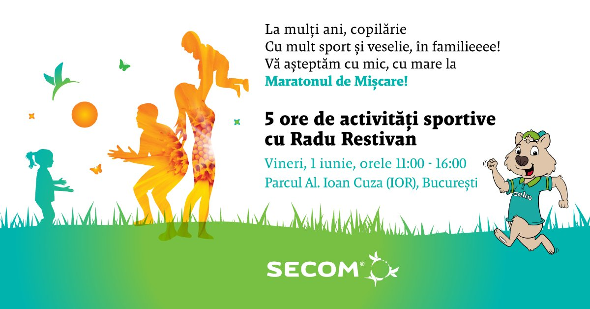 Invitatie la distractie in familie, de la Secom, de 1 iunie